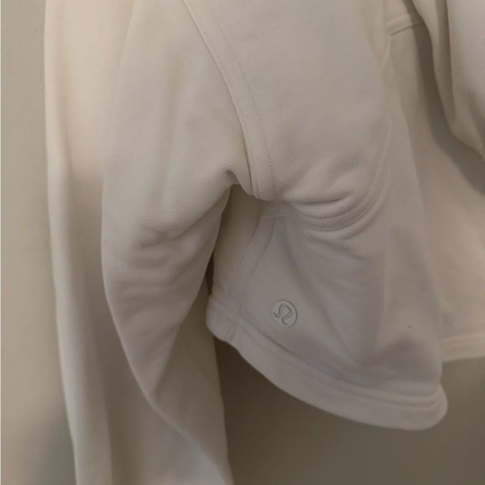 lululemon athletica Cropped White Hoodie - Picture 3 of 4